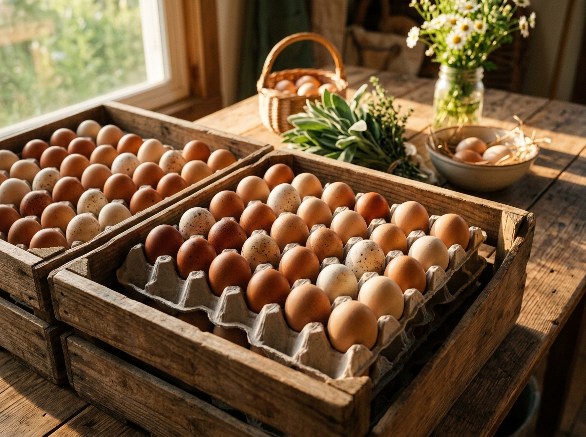 Fresh Table Eggs (Crate of 30 Trays / 900 Eggs)